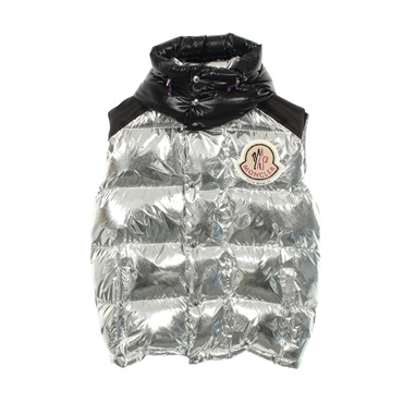 MONCLER GENIUS 8 PALM ANGELSEXEN Down vest 4330380 polyester Silver #2 Used mens