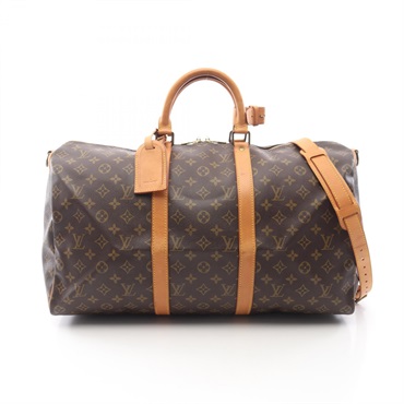 LOUIS VUITTON Keepall Bandouliere 50 Travel bag M41416 Monogram Brown Used LV