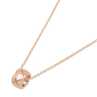 CHANEL Coco Crush Necklace Pendant 18KRG Pink Rose Gold Used 37.5～46㎝