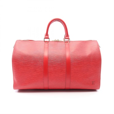 LOUIS VUITTON Keepall 45 Travel Duffel Bag M42967 Epi leather Castilian red Used