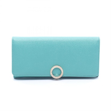 BVLGARI Bvlgari Bvlgari Clip Large Bifold Wallet 289052 leather Green Purple