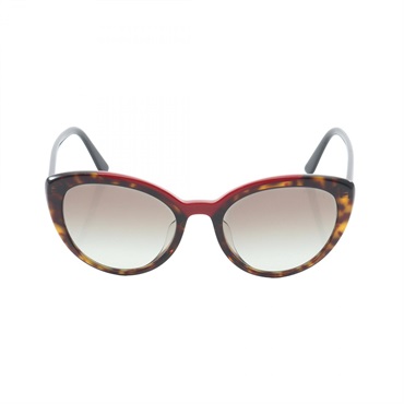 PRADA gradient lenses sunglasses SPR02V-F Plastic Brown Red Black Used Women