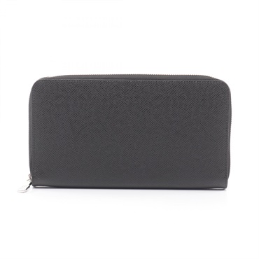 LOUIS VUITTON Zippy Organizer NM Around long wallet purse M30056 Taiga Noir Used