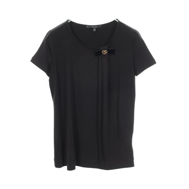 GUCCI Interlocking G Short sleeve T-shirt 271602 Rayon Black Used Women size S