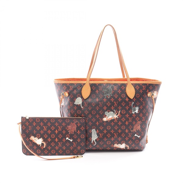 LOUIS VUITTON Neverfull MM Catogram Tote Shoulder Bag M44441 Monogram canvas LV