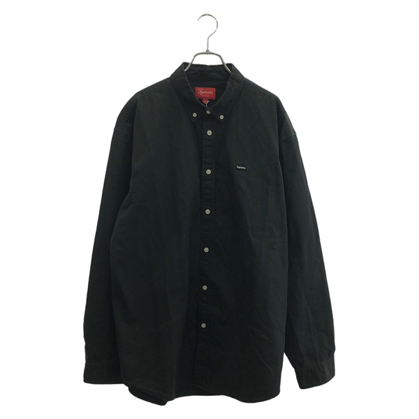 Supreme Long Sleeve Shirt Cotton Black #XL Used mens