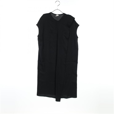 HERMES Dress Rayon silk Black Used Women size 34