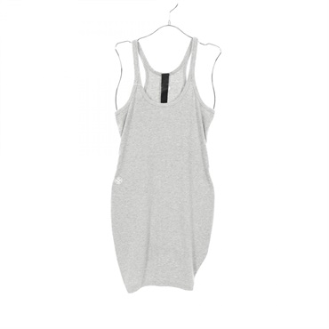 CHROME HEARTS Y NOT CH Embroidered Tank Top Dress Rayon Gray Size S Used Women