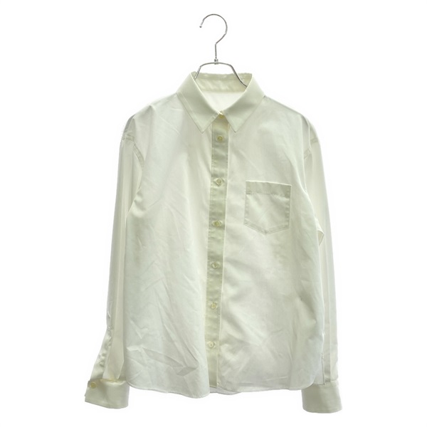Sacai Long Sleeve Lace Shirt 22-06001 Polyester White #2 Used Women