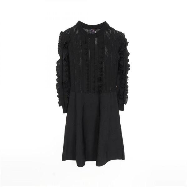 LOUIS VUITTON Dress FHKD06QQK Rayon Black Used Women size XS