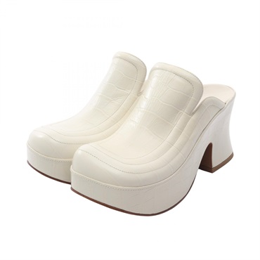 BOTTEGA VENETA Mules Sandals 667212 leather White Size 38 Used Women