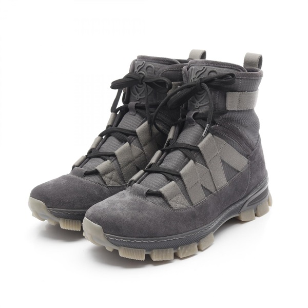 LOEWE Hiking Boots Suede Fabric Gray Size 41 Used mens
