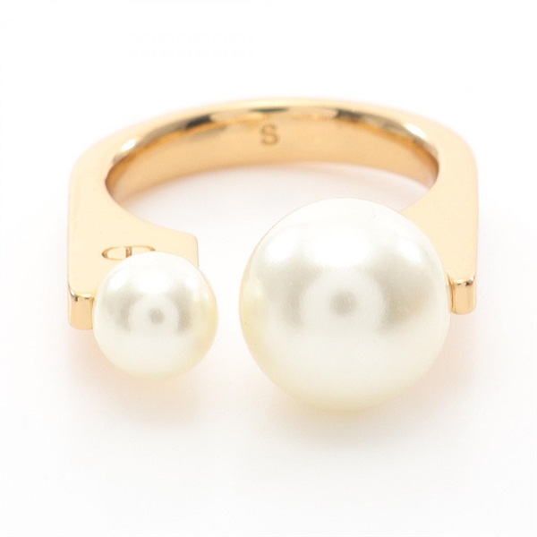Dior Tribales New Look Ring Gold Plated Artificial pearl Used US size 5.5 women