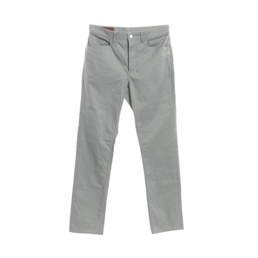 HERMES Straight cut jeans Pants cotton Gray Used mens #40