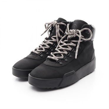 MONCLER Spencer Sneaker Boots leather Black Size 41 Used mens