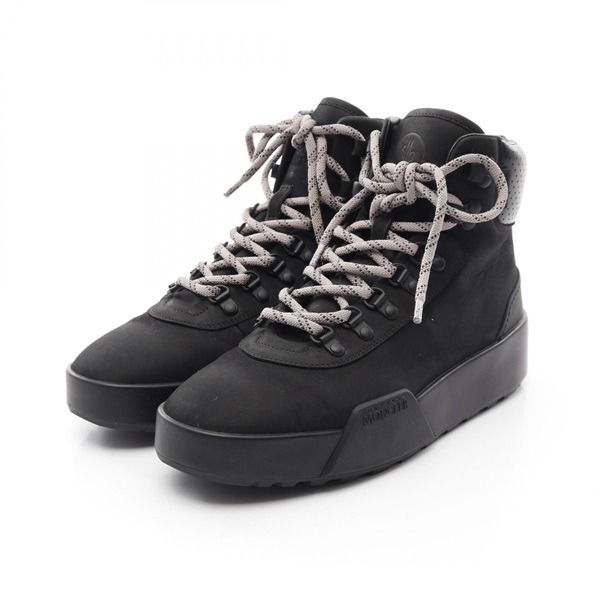 MONCLER Spencer Sneaker Boots leather Black Size 41 Used mens