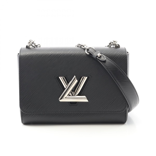 LOUIS VUITTON Twist MM Chain Shoulder Bag M50282 Epi leather Black Noir Used LV