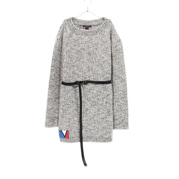 LOUIS VUITTON Dress RW232WB DPK FPKL99 wool White Black Used Women size S