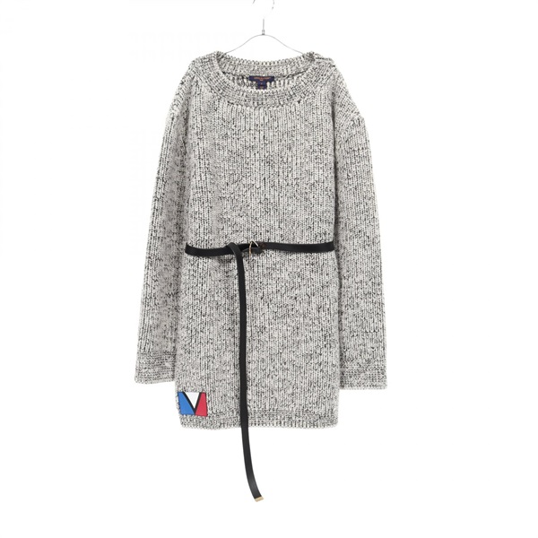 LOUIS VUITTON Dress RW232WB DPK FPKL99 wool White Black Used Women size S