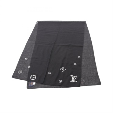 LOUIS VUITTON Etoile Monte Carlo Rhinestone stole M74268 cashmere Black Used LV