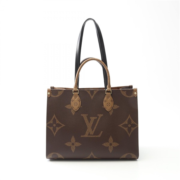 LOUIS VUITTON On the Go MM Shoulder Tote Bag M45321 Monogram Giant Reverse Used