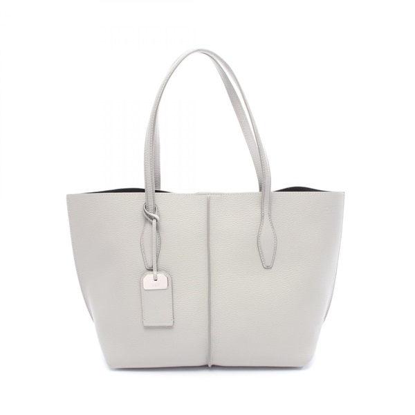 TOD'S REST SHOPPING Tote Bag leather Gray Used Women