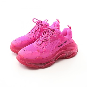 BALENCIAGA Triple S CLEAR SOLE Triple S sneakers Fabric Pink Used mens size US 8