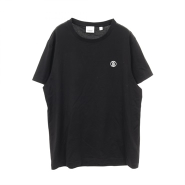 BURBERRY TB Monogram T-shirt Cotton Black Size L Used Mens