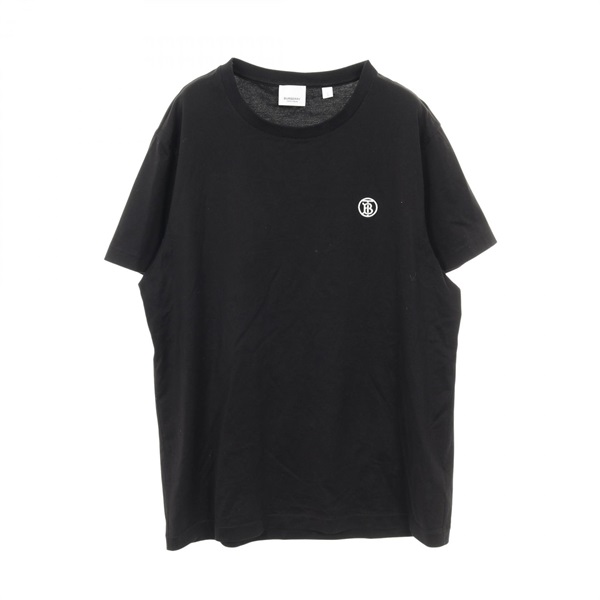 BURBERRY TB Monogram T-shirt Cotton Black Size L Used Mens