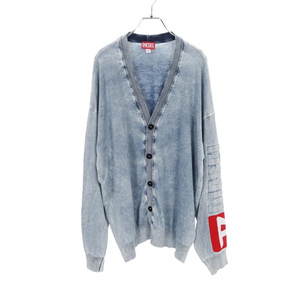 DIESEL K-ZENO Cardigan Jacket A12462 cotton Blue Size XL Used mens