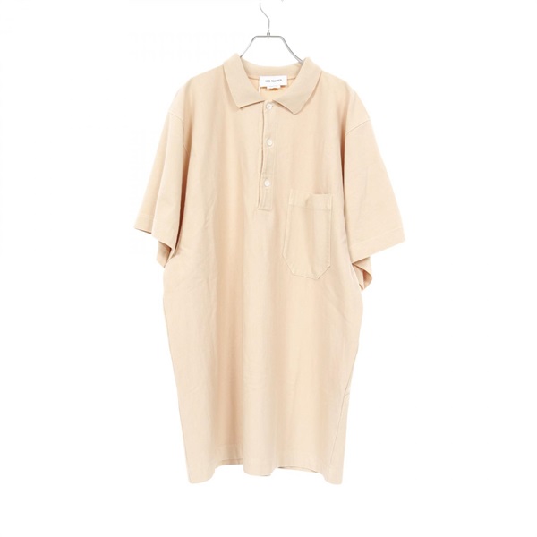HED MAYNER Polo Shirt HMMA70008T Cotton Beige #L Used Mens