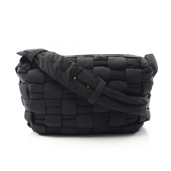 BOTTEGA VENETA Cassette crossbody Shoulder Bag Nylon Black Used Women