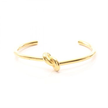 CELINE Knot Extra-thin Bracelet Gold Plated Used Women