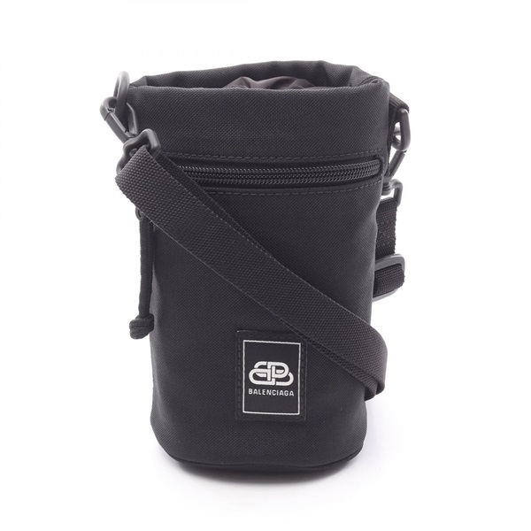 BALENCIAGA WEEKEND Crossbody Shoulder Bag 618193 Nylon canvas Black Used unisex