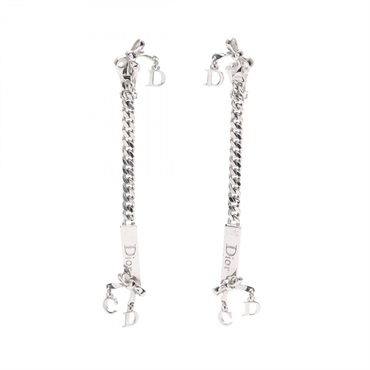 Christian Dior Clip-on Earrings Stainless Steel Used Women