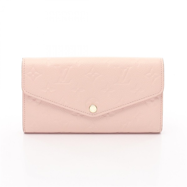LOUIS VUITTON Portefeuille Sarah Bi-fold purse M83443 Monogram empreinte pink LV