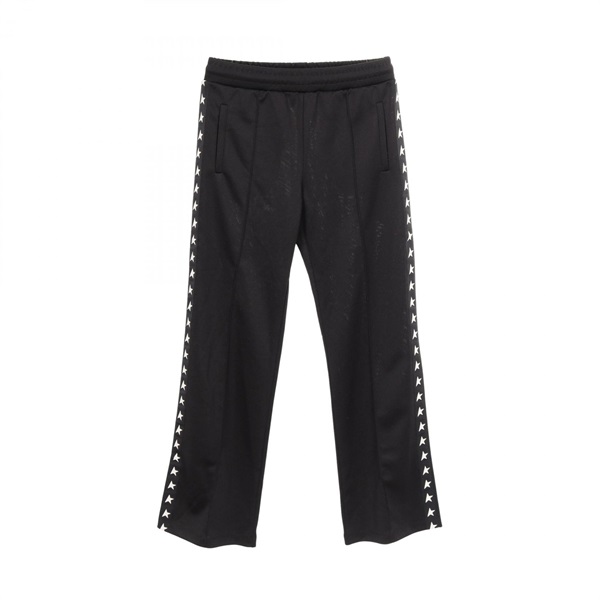 GOLDEN GOOSE Star Tape Track Pants polyester Black White Size S Used mens