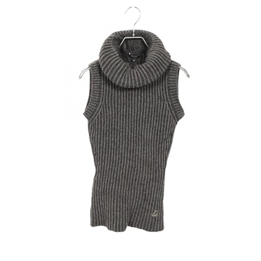 GUCCI Pullover Knit Vest 249086 Camel Gray Size XS Used Women