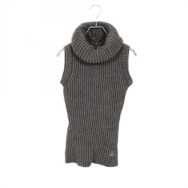 GUCCI Pullover Knit Vest 249086 Camel Gray Size XS Used Women