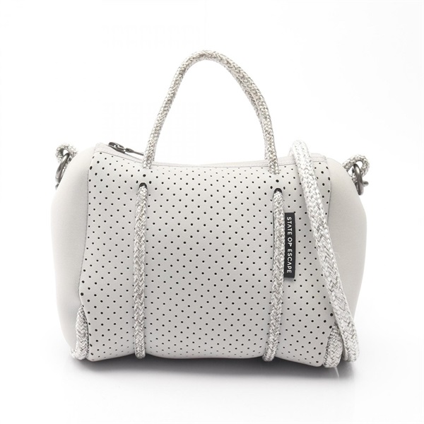 STATE OF ESCAPE Prequel XS Shoulder Handbag Neoprene Gray Used Women Crossbody