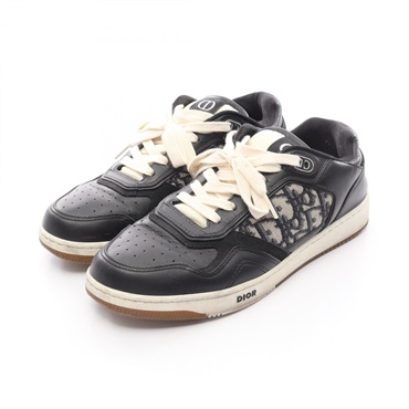 Dior B27 Oblique Jacquard Sneakers Shoes leather Fabric Black Used Women size 40