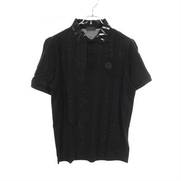 MONCLER Polo Shirt 8A00004 cotton Black #M Used mens