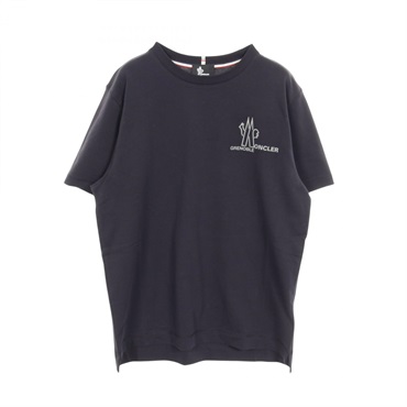 MONCLER GRENOBLE T-shirt short sleeves #XL cotton Navy Used mens