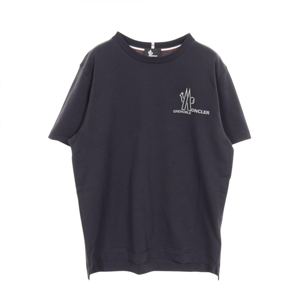 MONCLER GRENOBLE T-shirt short sleeves #XL cotton Navy Used mens