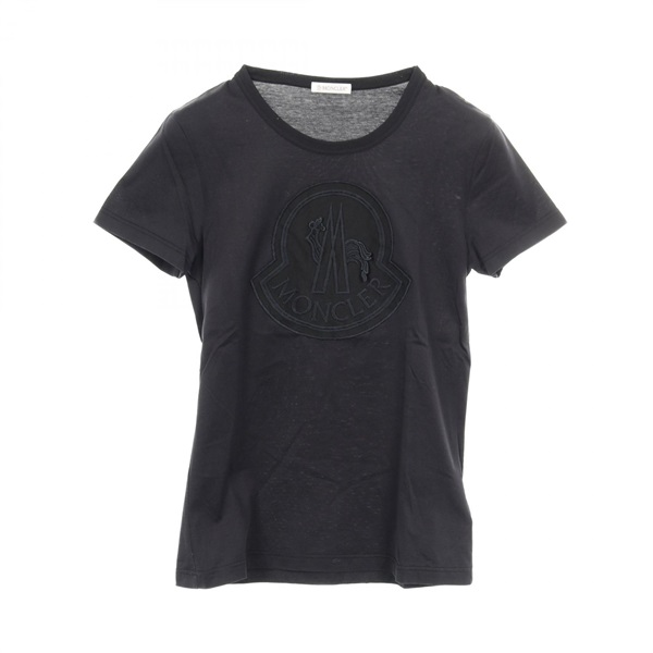 MONCLER Short Sleeve T-shirt cotton Black #XS Used Women