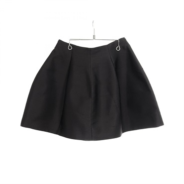LOUIS VUITTON mini skirt #34 jupe RW181B GKQ FESK20 silk Black Used Women
