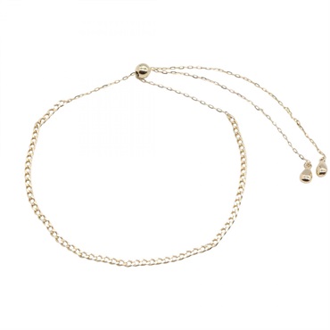 COCOSHNIK Kihei Slide Curb link chain Bracelet K10YG Gold Used Women