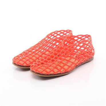 THE ROW MARA FLAT casual shoes Flat PVC coated canvas Red Used Women size 38