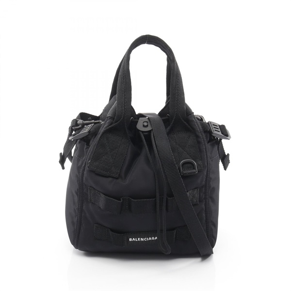 BALENCIAGA ARMY TOTE S Crossbody Shoulder Handbag 644029 Nylon Black Used mens