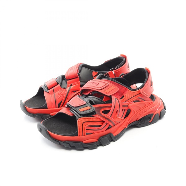 BALENCIAGA TRACK Sandals 617542 Fabric / Rubber Red #44 Used mens